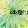 cdx是什么意思?（cdx是什么意思）